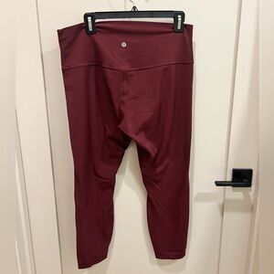 Lululemon Align Deep Red Leggings